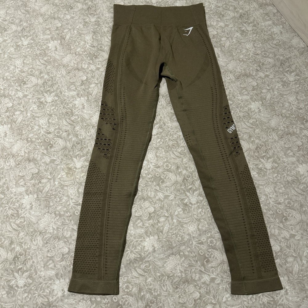 Gymshark Khaki Seamless Leggings
